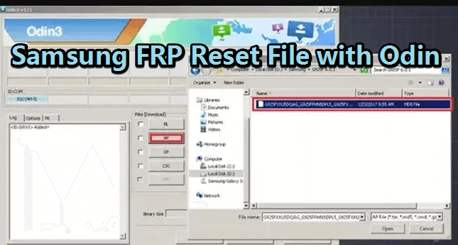 using odin to bypass frp