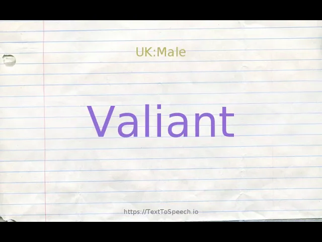 valiant synonym