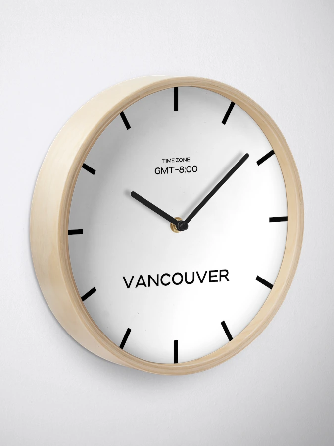 vancouver time zone gmt