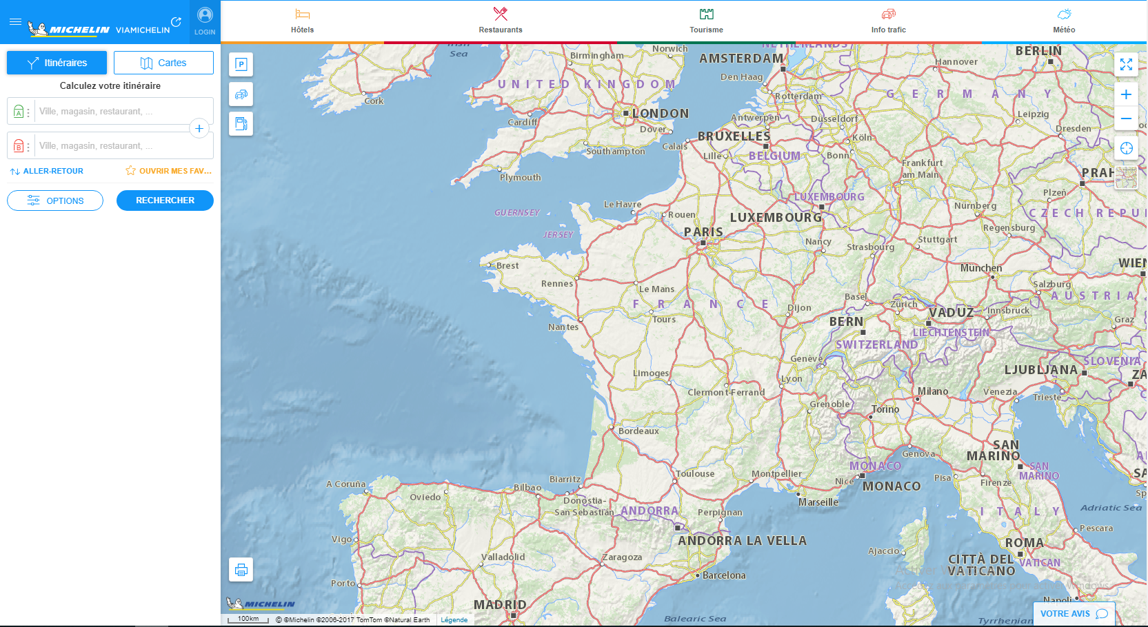 viamichelin com itinéraire