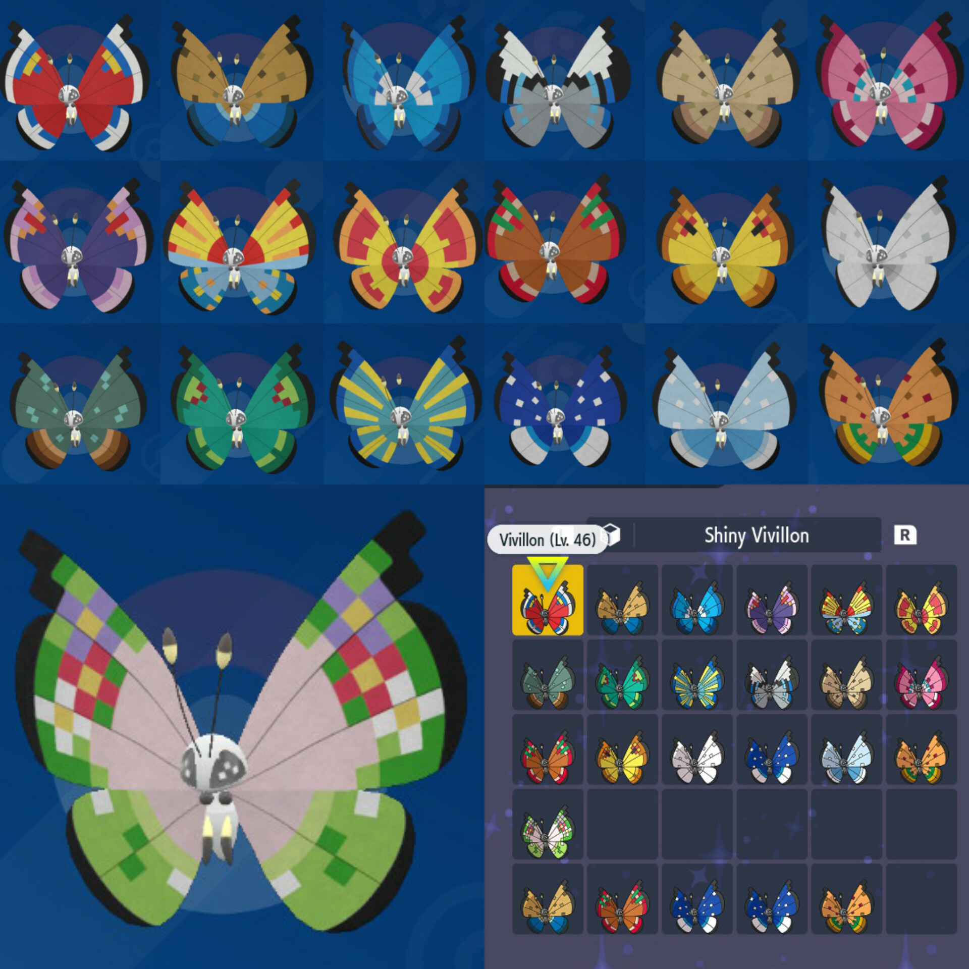 vivillon patterns shiny