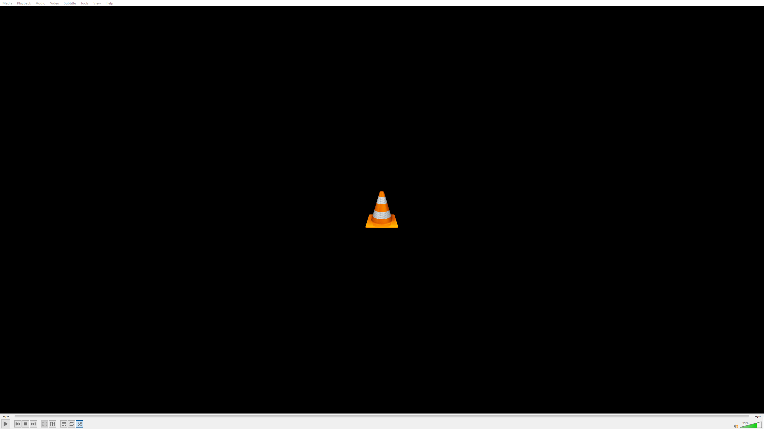 vlc black screen in fullscreen mode