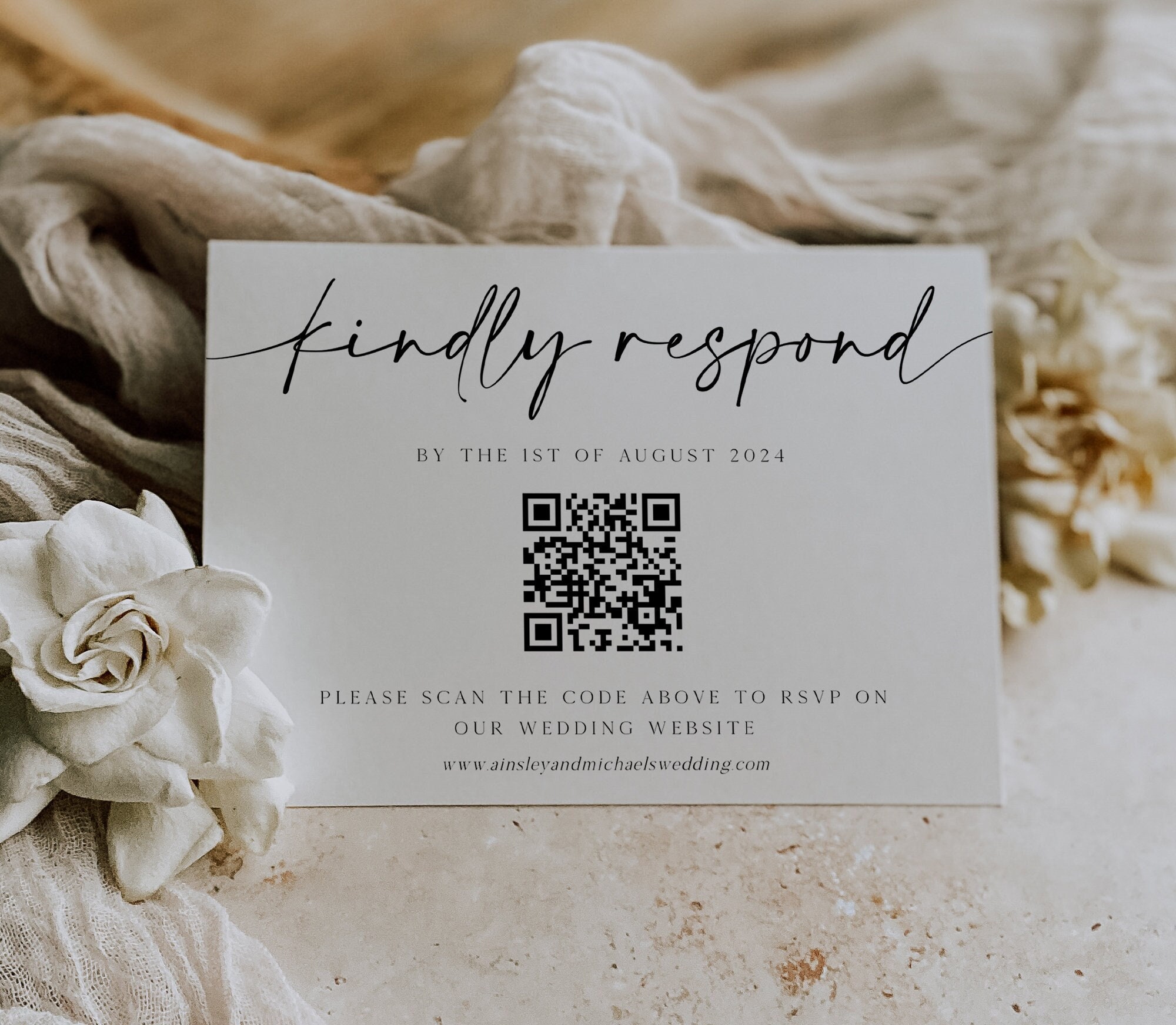 wedding rsvp qr code