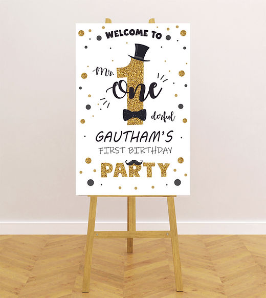 welcome board for birthday party