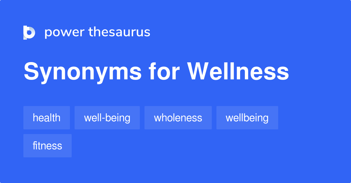 wellness thesaurus