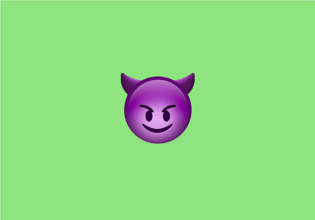 what does a purple devil emoji mean