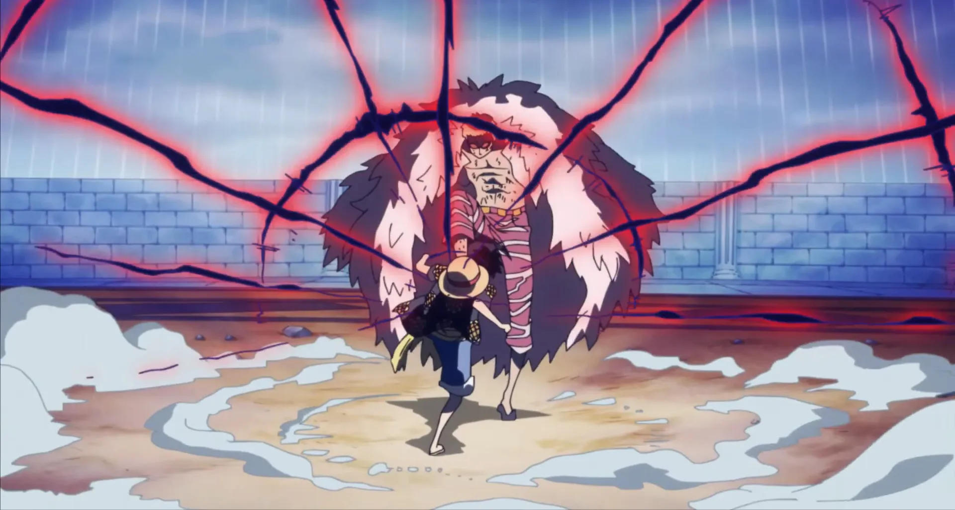 what episode does luffy fight doflamingo