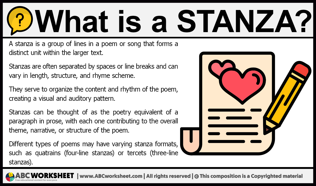 what is a stanzas