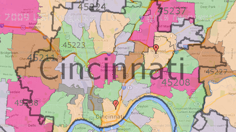 what is cincinnatis zip code