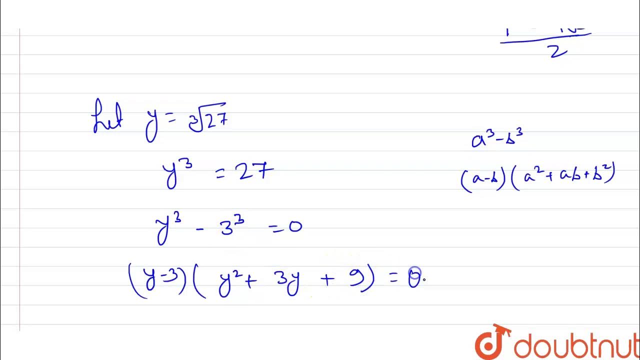 what is the cube root of 27