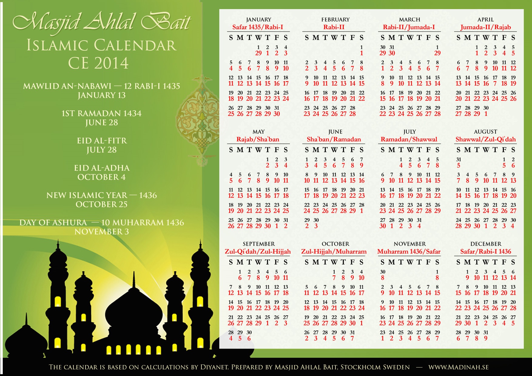 what is the day today in islamic calendar