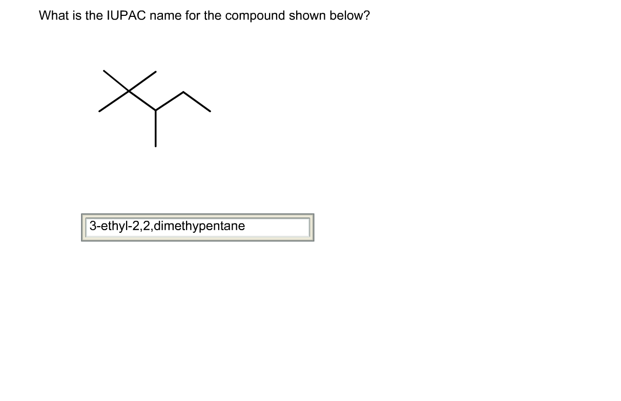 what is the iupac name for the compound shown