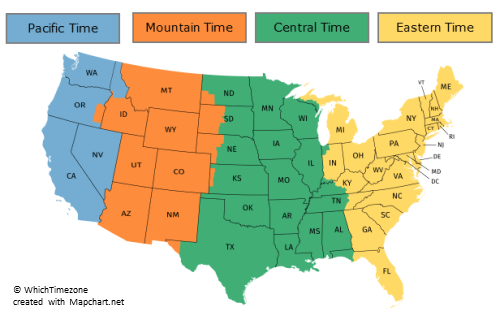 what time zone is washington