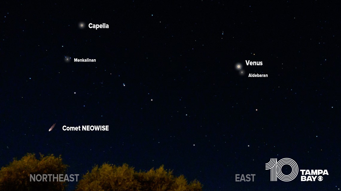 where to view comet tonight