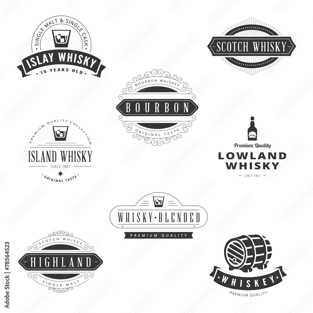 whisky logo design