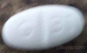 white oblong pill g 31