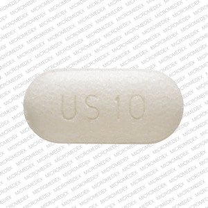 white oblong pill with i 10