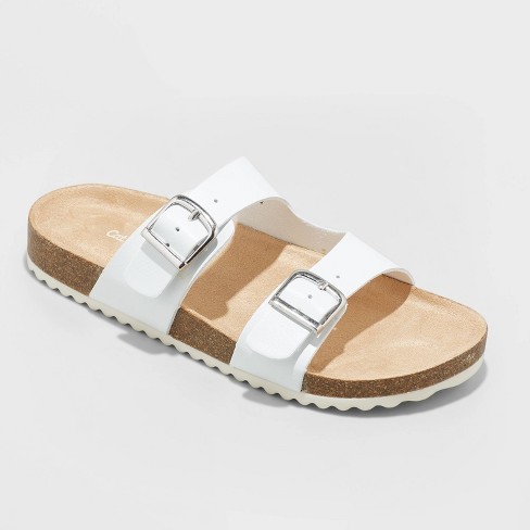 white sandals at target