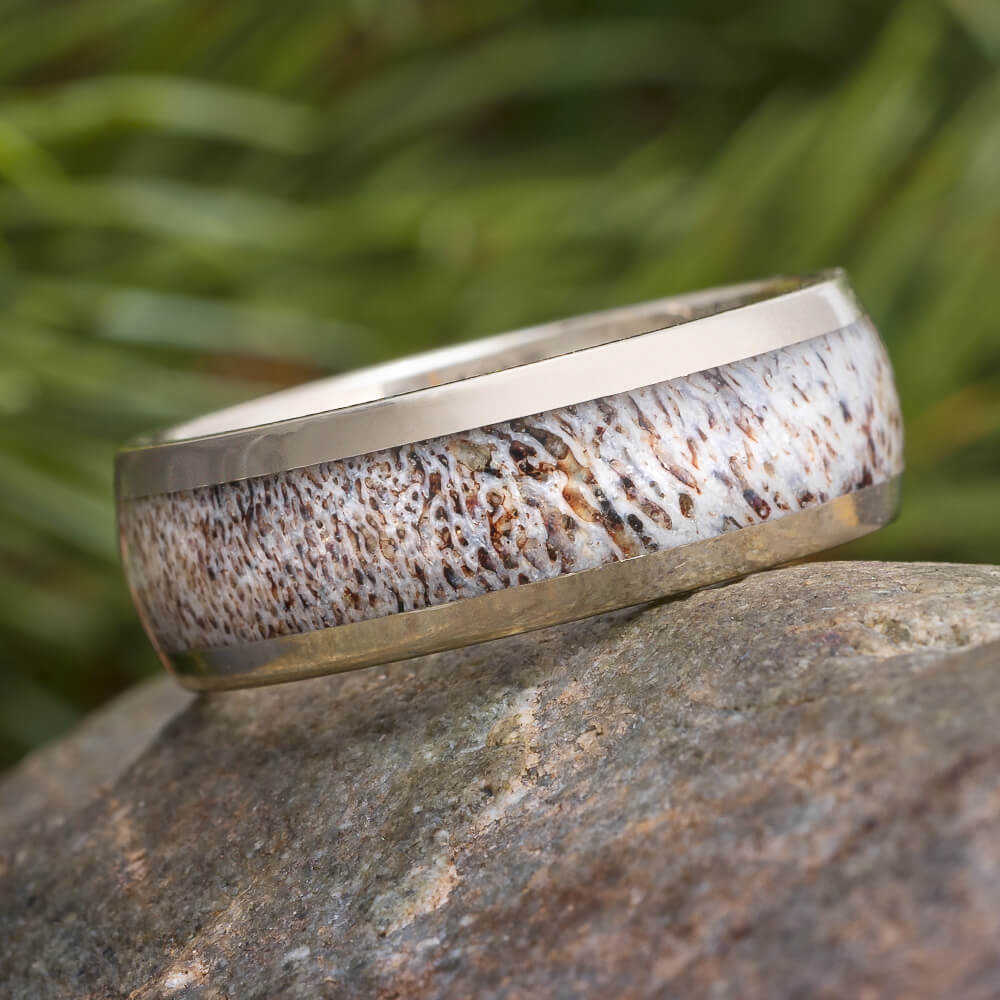 whitetail deer antler ring