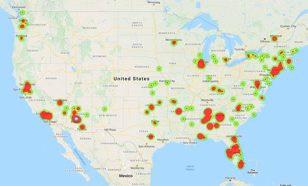 whois ip location map