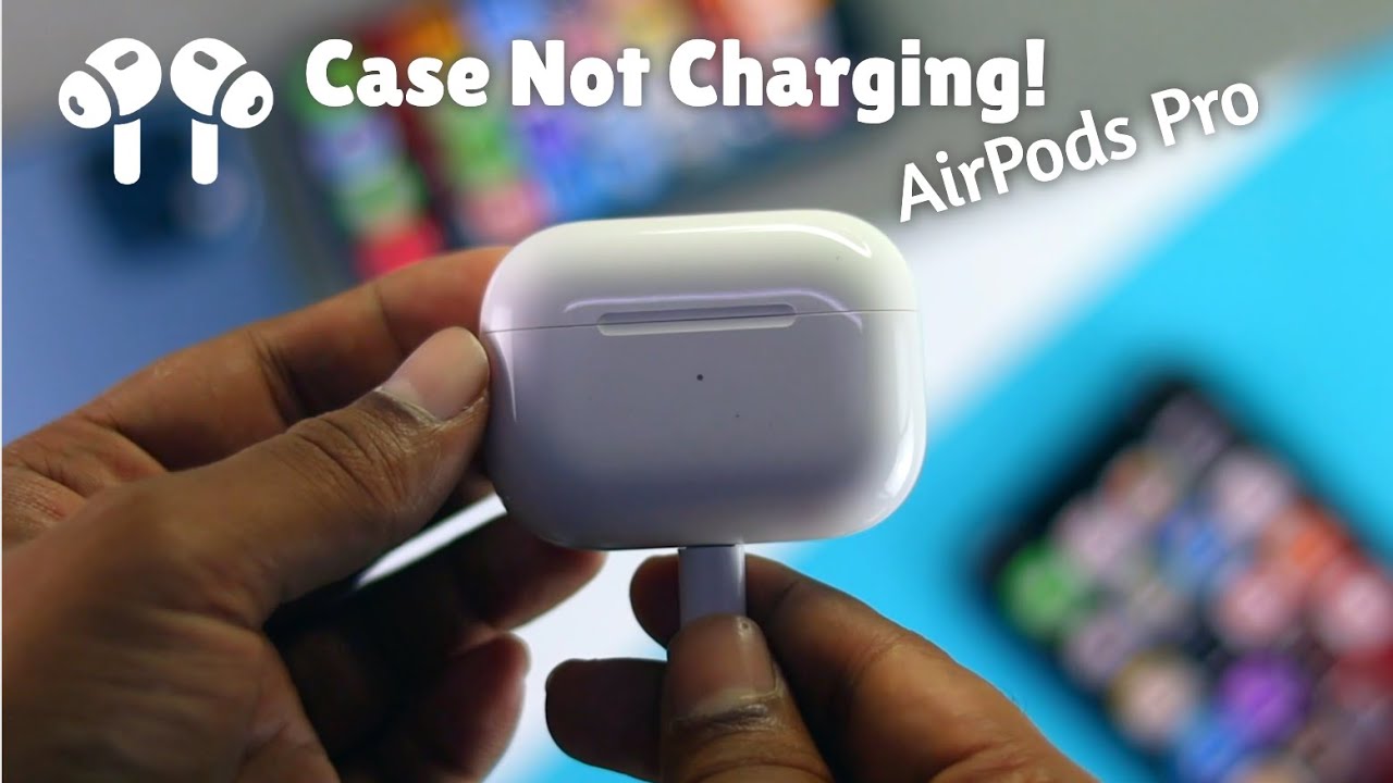 why is my airpod case not charging but airpods are