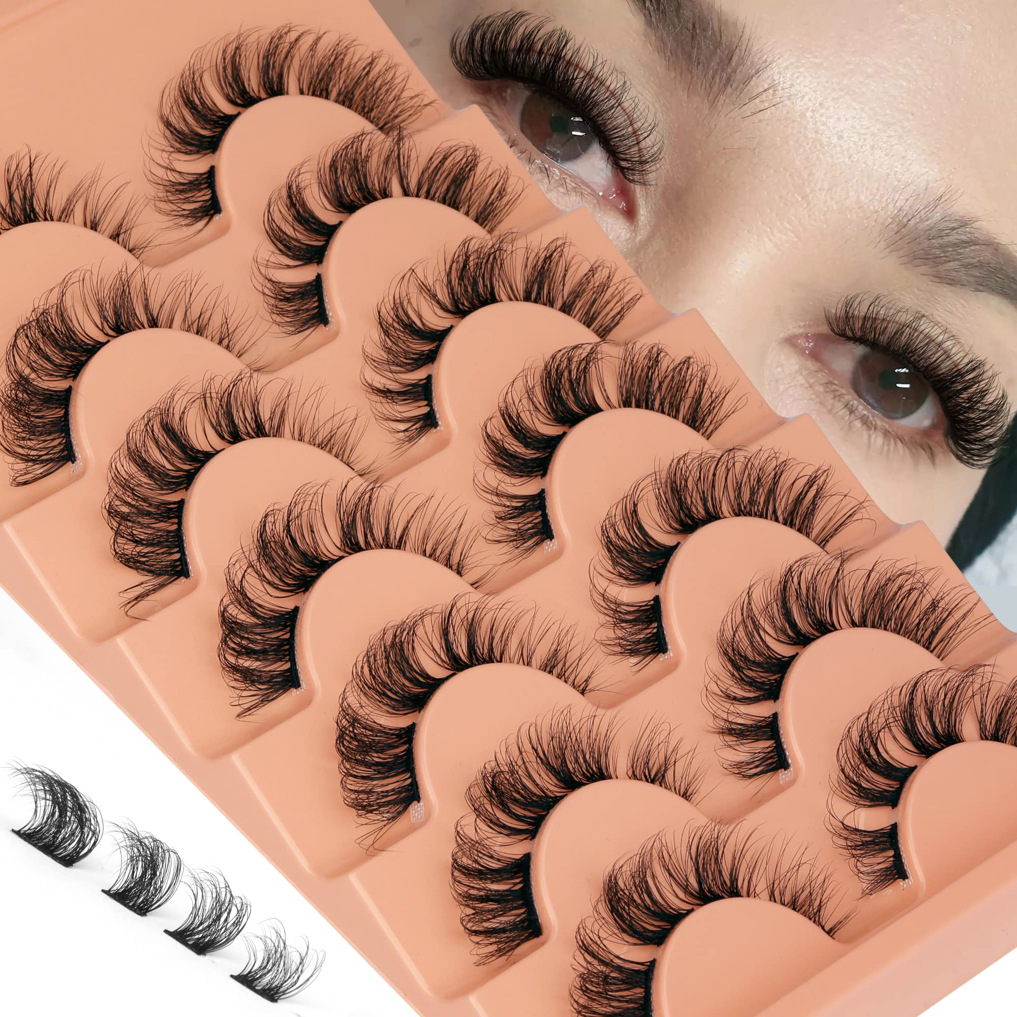 wispy cluster lashes