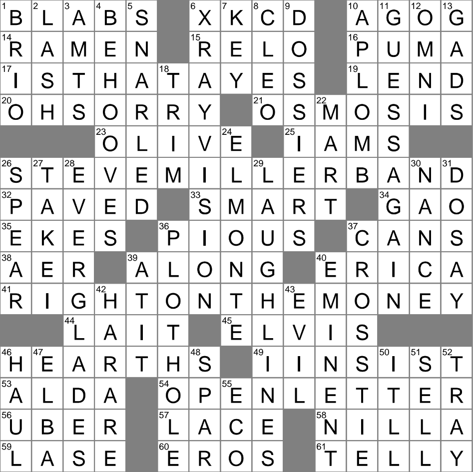 without contamination crossword clue