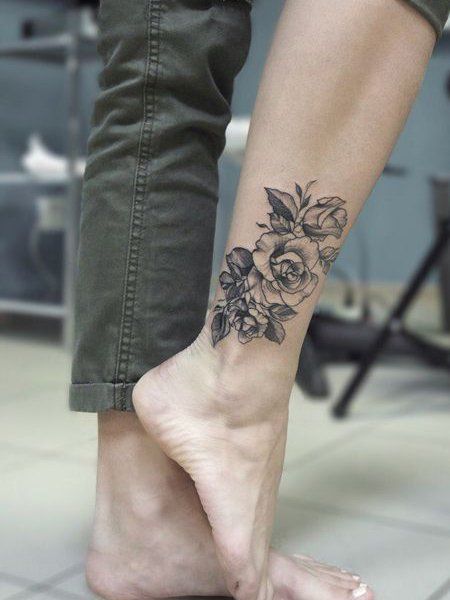 womens tattoos ankle