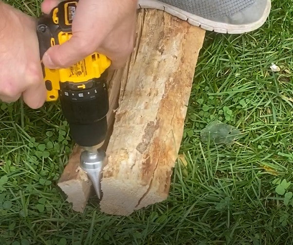 wood splitting drill bit