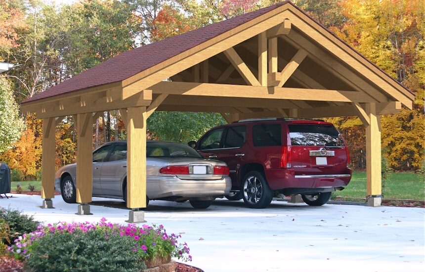 wooden carports