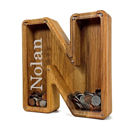 wooden coin banks