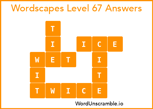 wordscapes level 67