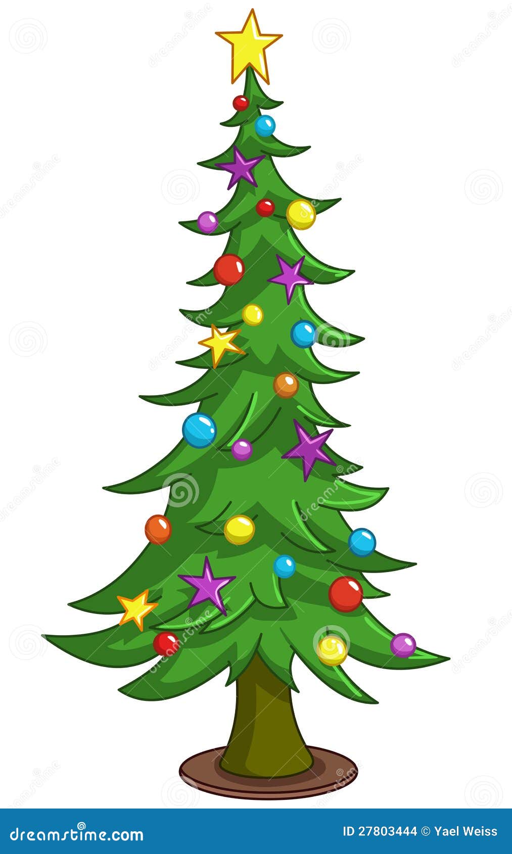 x mas tree cartoon images