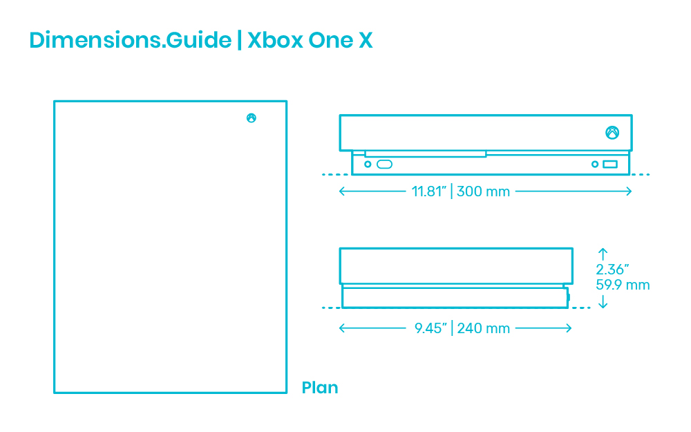 xbox one slim dimensions