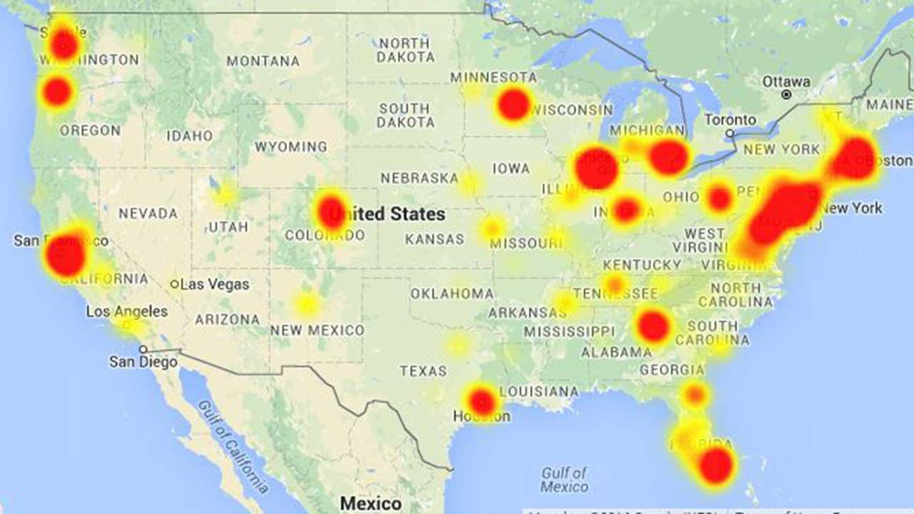 xfinity outage map