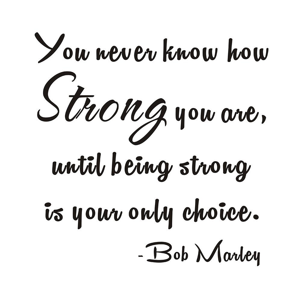 you never know how strong you are